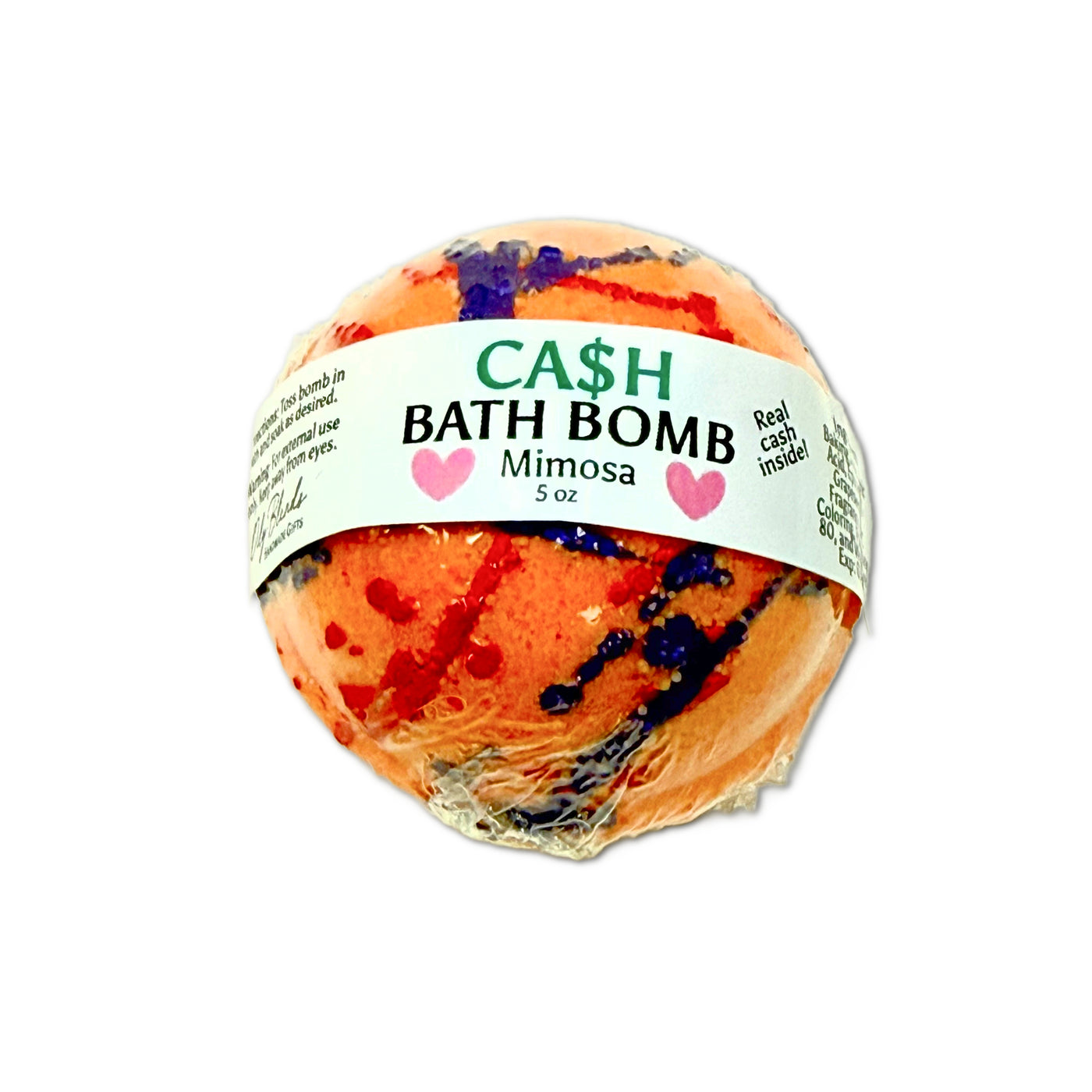 Valentines Day Cash Bath Bombs - Oily BlendsValentines Day Cash Bath Bombs