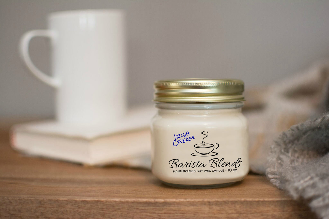 Barista Blends Coffee House Candles - 50 Hour Burn Time Soy Wax Candles - Oily BlendsBarista Blends Coffee House Candles - 50 Hour Burn Time Soy Wax Candles