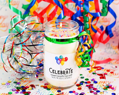 Celebrate Jumbo - 100 Hour Burn Time Soy Wax Candles - Oily BlendsCelebrate Jumbo - 100 Hour Burn Time Soy Wax Candles