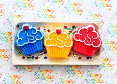 Celebrate Jumbo Cupcake Bath Bombs - Oily BlendsCelebrate Jumbo Cupcake Bath Bombs
