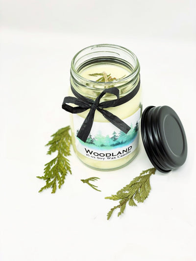Christmas Woodland Soy Wax Candles and wax melts with Fir Tips - Oily BlendsChristmas Woodland Soy Wax Candles and wax melts with Fir Tips