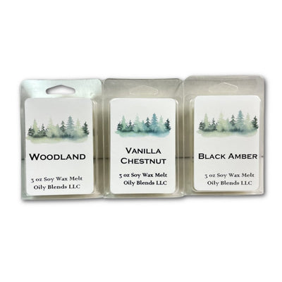 Christmas Woodland Soy Wax Melts with Fir Tips - Oily BlendsChristmas Woodland Soy Wax Melts with Fir Tips