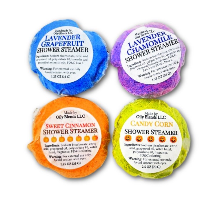 CLEARANCE Shower Steamers - POWDER PACKS - Oily BlendsCLEARANCE Shower Steamers - POWDER PACKS