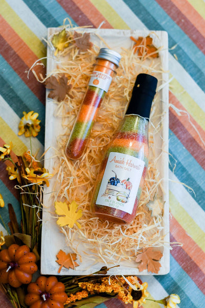 Fall Multi Colored Bath Salt Vial - Oily BlendsFall Multi Colored Bath Salt Vial