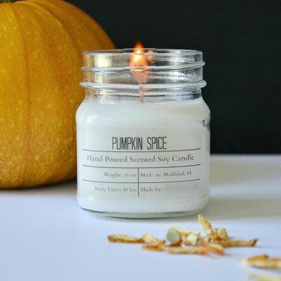 Fall Scented Candles - 50 Hour Burn Time Soy Wax Candles - Oily BlendsFall Scented Candles - 50 Hour Burn Time Soy Wax Candles