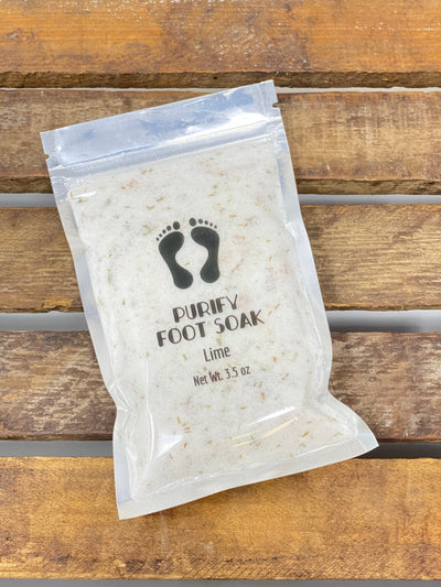 Fizzy Purify Foot Soak with Herbs and Pink Salt - Oily BlendsFizzy Purify Foot Soak with Herbs and Pink Salt