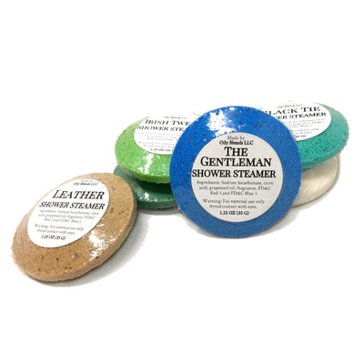 Gift Set with Men's Shower Steamers and Plush Bear - Oily BlendsGift Set with Men's Shower Steamers and Plush Bear
