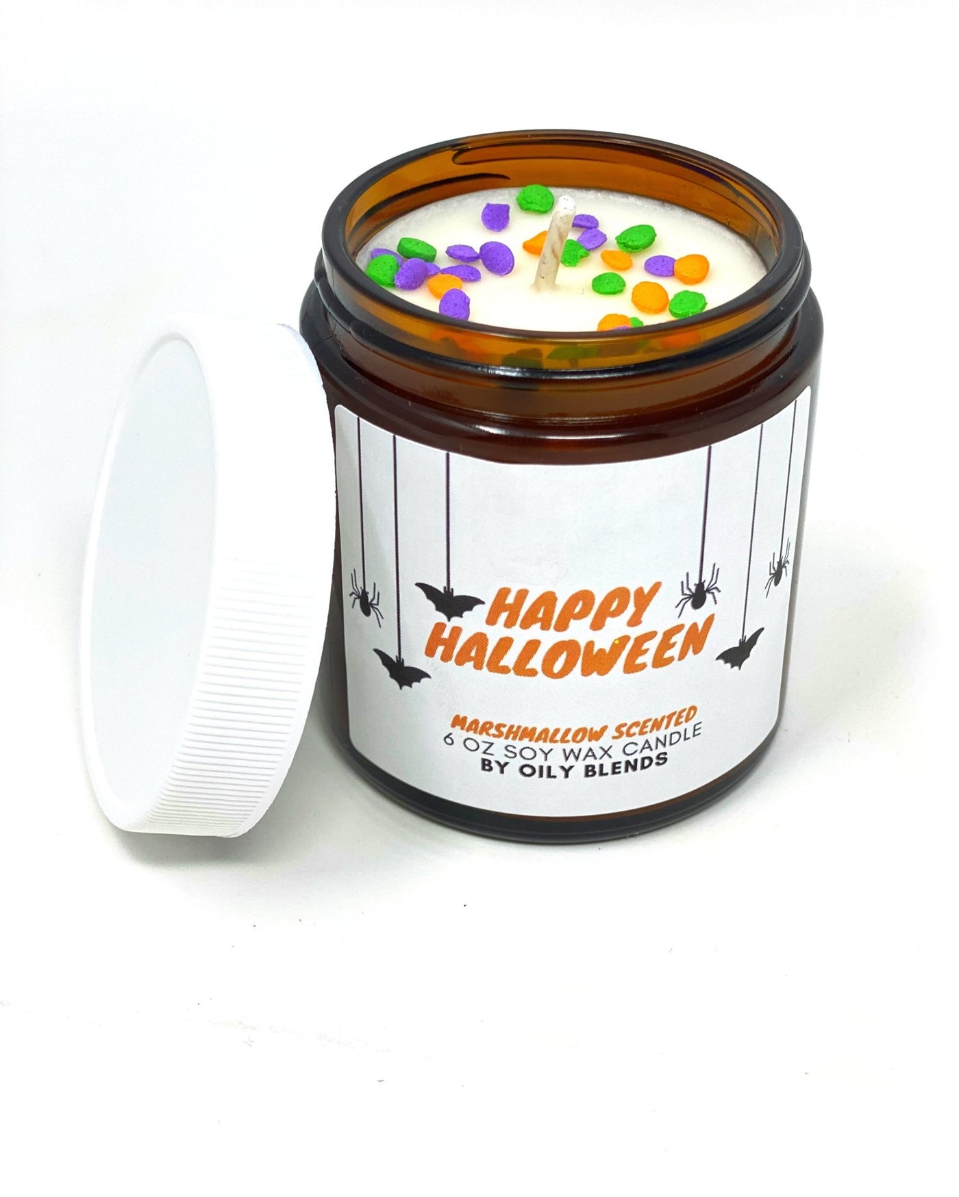Halloween Candles - 25 Hour Burn Time Soy Wax Candles - Oily BlendsHalloween Candles - 25 Hour Burn Time Soy Wax Candles