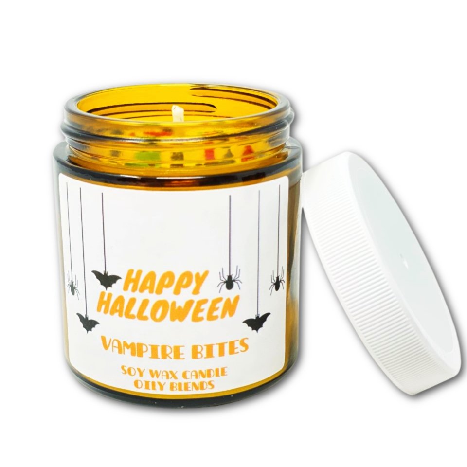 Halloween Candles - 25 Hour Burn Time Soy Wax Candles - Oily BlendsHalloween Candles - 25 Hour Burn Time Soy Wax Candles