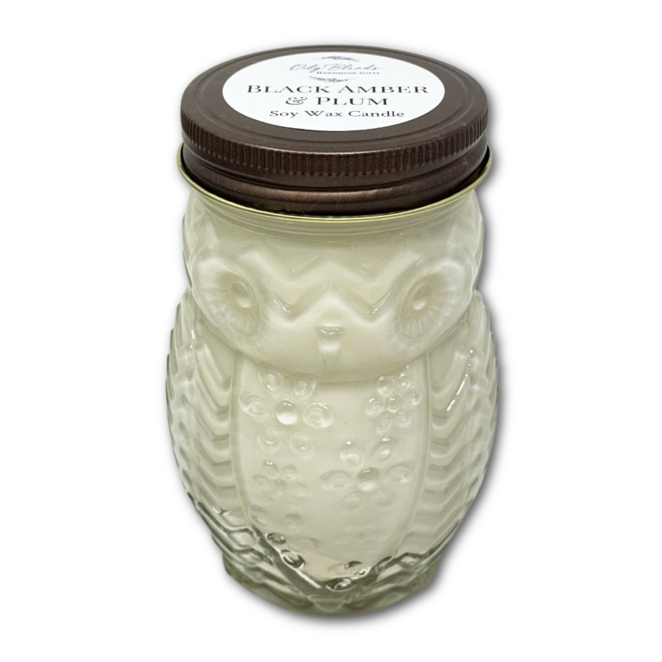 Owl Jumbo Woodland Soy Wax Candles in Specialty Jar - Oily BlendsOwl Jumbo Woodland Soy Wax Candles in Specialty Jar