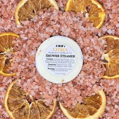 Purify Shower Steamers with Pink Himalayan Salt Citrus - Oily BlendsPurify Shower Steamers with Pink Himalayan Salt Citrus