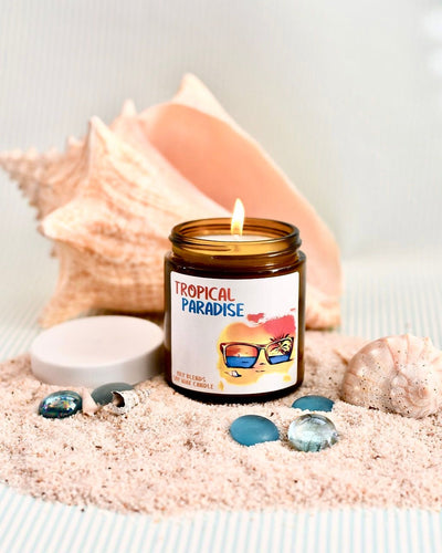 Summer Small Candles - 25 Hour Burn Time Soy Wax Candles - Oily BlendsSummer Small Candles - 25 Hour Burn Time Soy Wax Candles